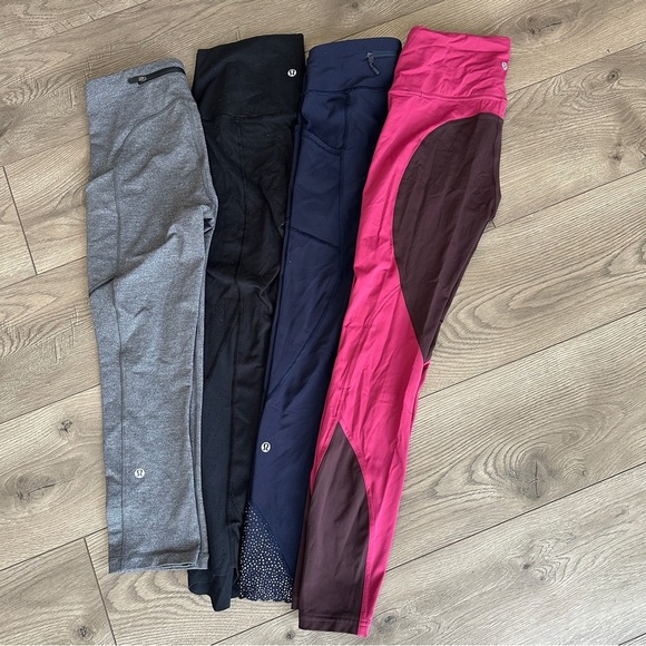 lululemon athletica Pants - LULULEMON BUNDLE Lot of 4 Leggings all size 4